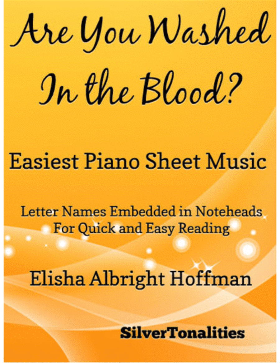 Are You Washed In the Blood Easy Piano Sheet Music Easy Piano scores gallery preview page 1