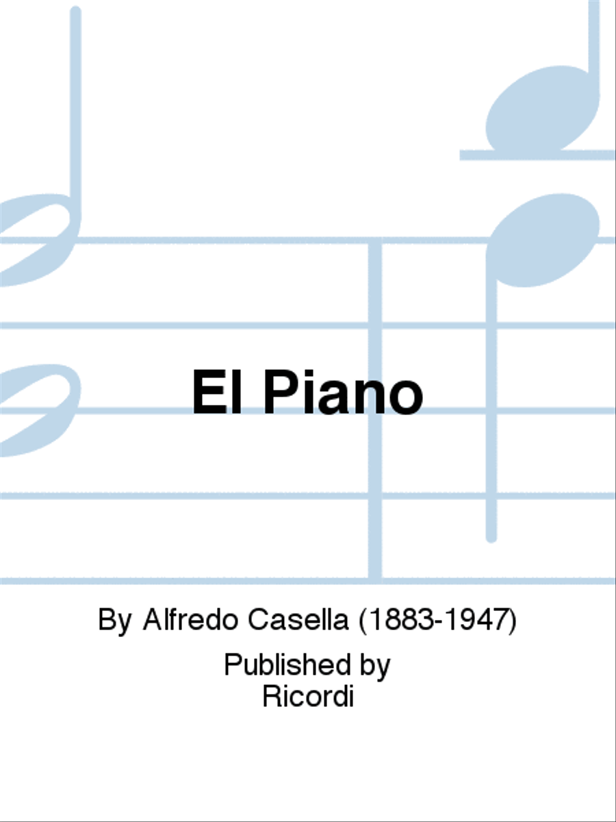 El Piano Piano Solo scores gallery preview page 1