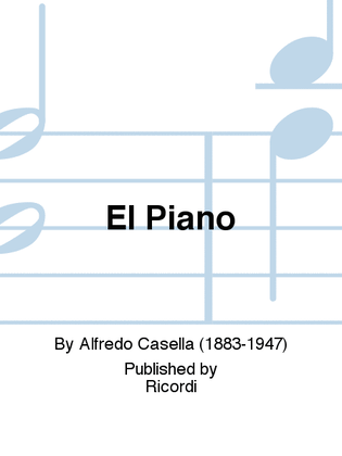 Book cover for El Piano
