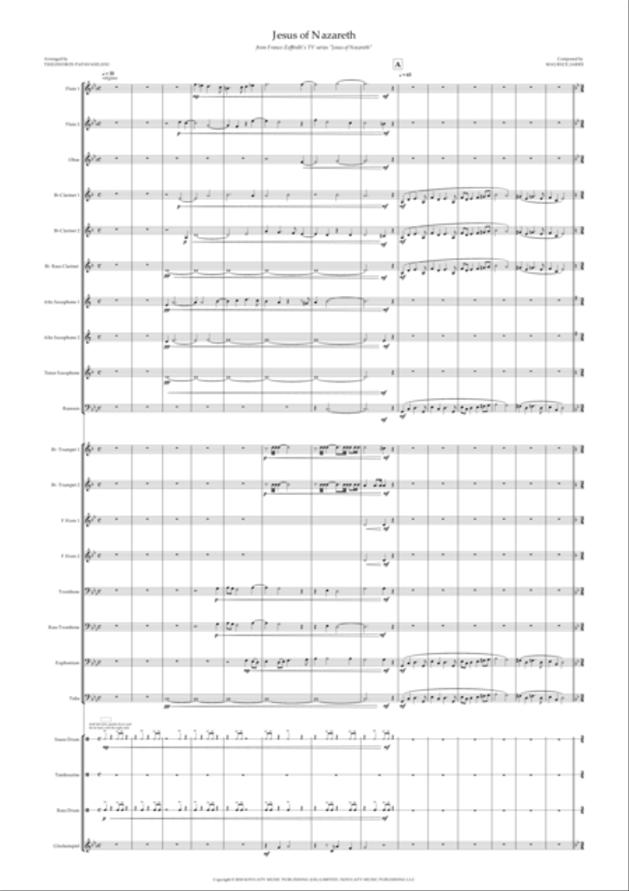 Jesus Of Nazareth Concert Band scores gallery preview page 2