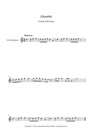 Alouette - French Folk Song (Alto Sax)