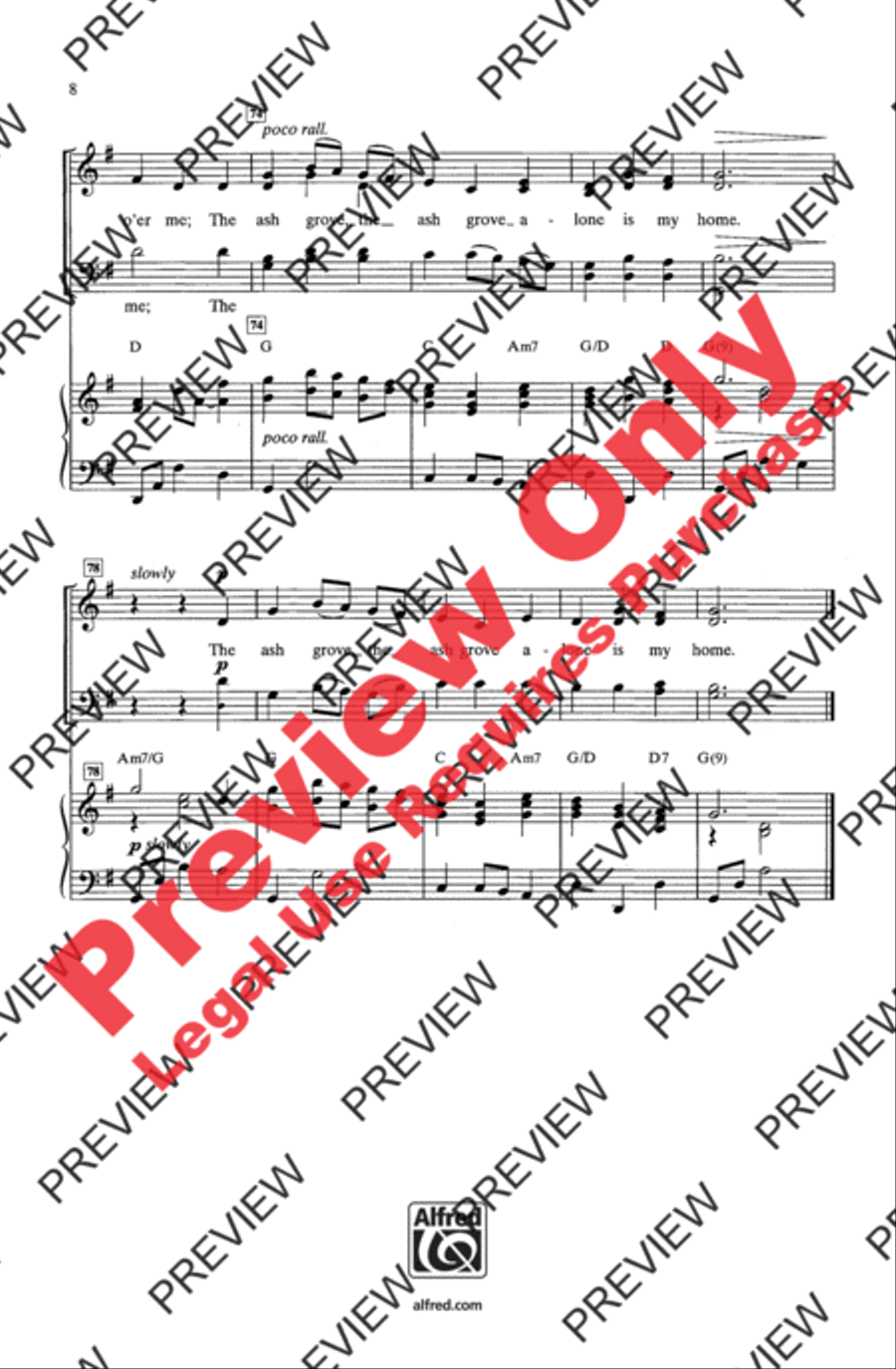 The Ash Grove The Ash Grove 4-Part scores gallery preview page 8
