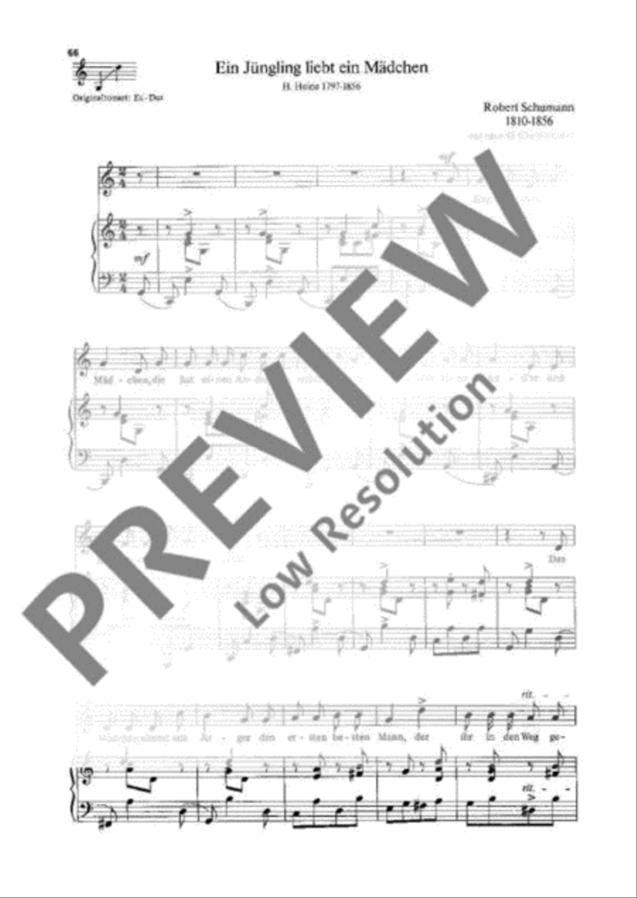 Ein Jüngling liebt ein Mädchen Voice Solo scores gallery preview page 2