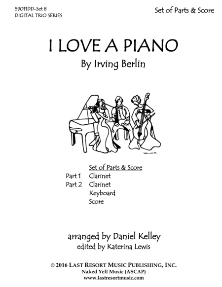 I Love a Piano for Clarinet and Piano Trio