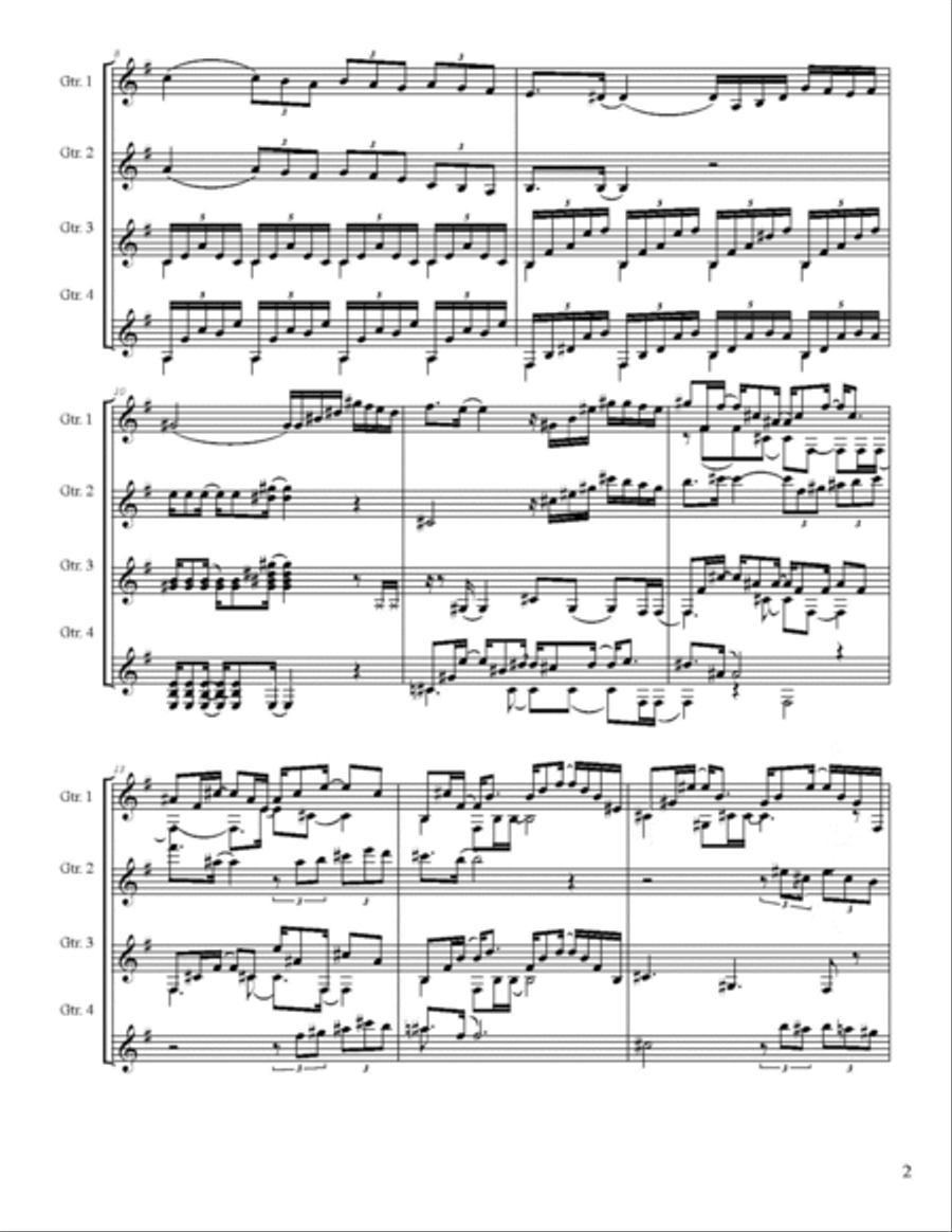 Son California score and parts - Score Only Acoustic Guitar scores gallery preview page 4