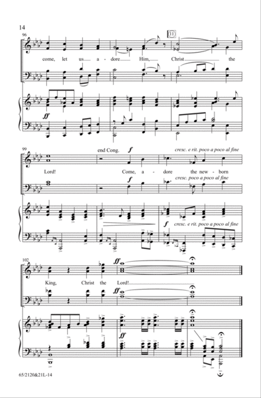 A New and Glorious Morn! 4-Part scores gallery preview page 14