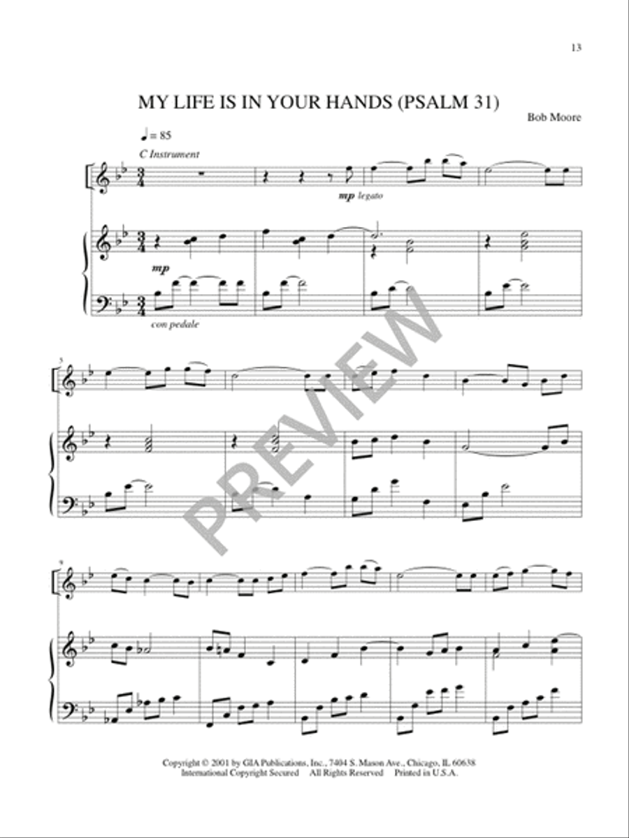 Miniatures for Solo Instrument and Piano Viola scores gallery preview page 14