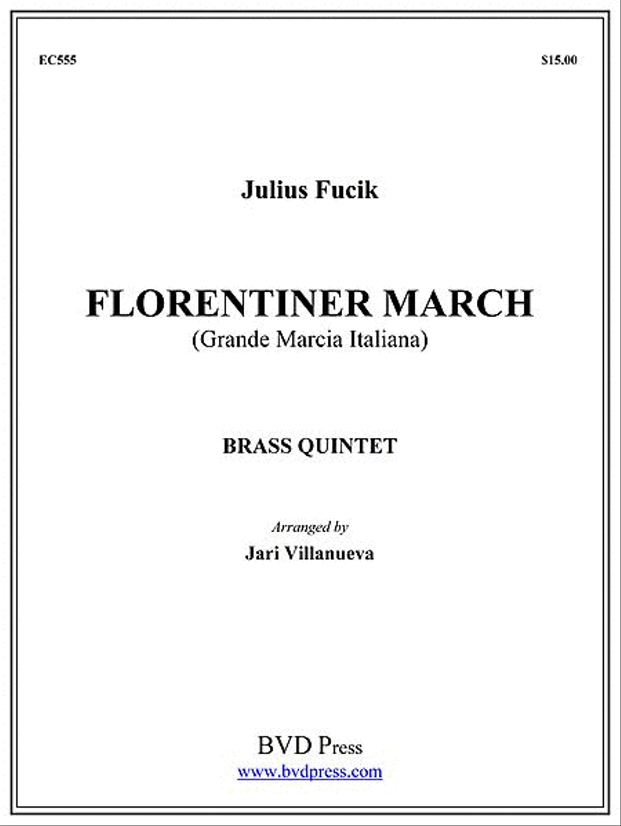 Florentiner March Brass Quintet scores gallery preview page 1
