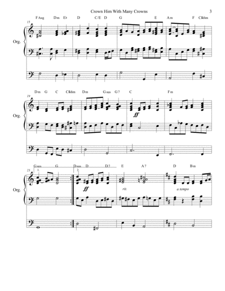 Five Hymn Accompaniments for Organ
