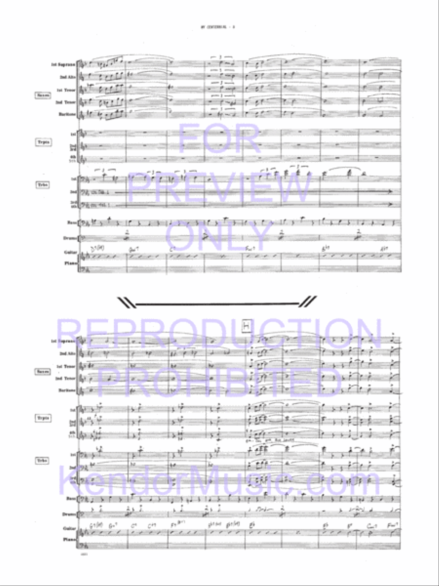 My Centennial My Centennial Jazz Ensemble scores gallery preview page 7