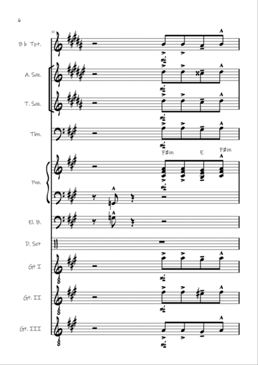 Seinfeld Theme Concert Band scores gallery preview page 6
