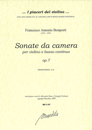 Book cover for Sonate da camera op.7 (Amsterdam, s.a.)