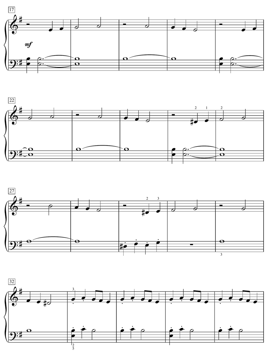 Duel Of The Fates (from Star Wars: The Phantom Menace) Easy Piano scores gallery preview page 2