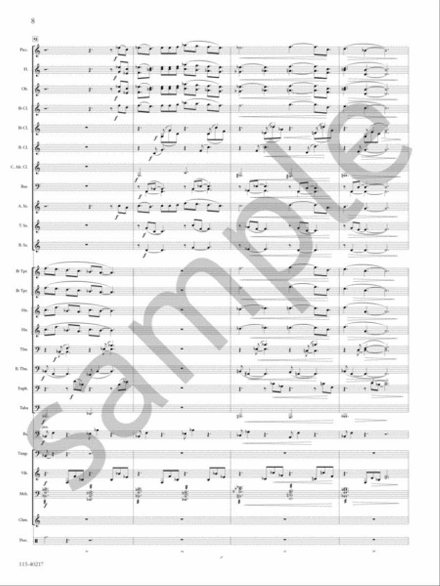 Barcarolle Concert Band scores gallery preview page 9