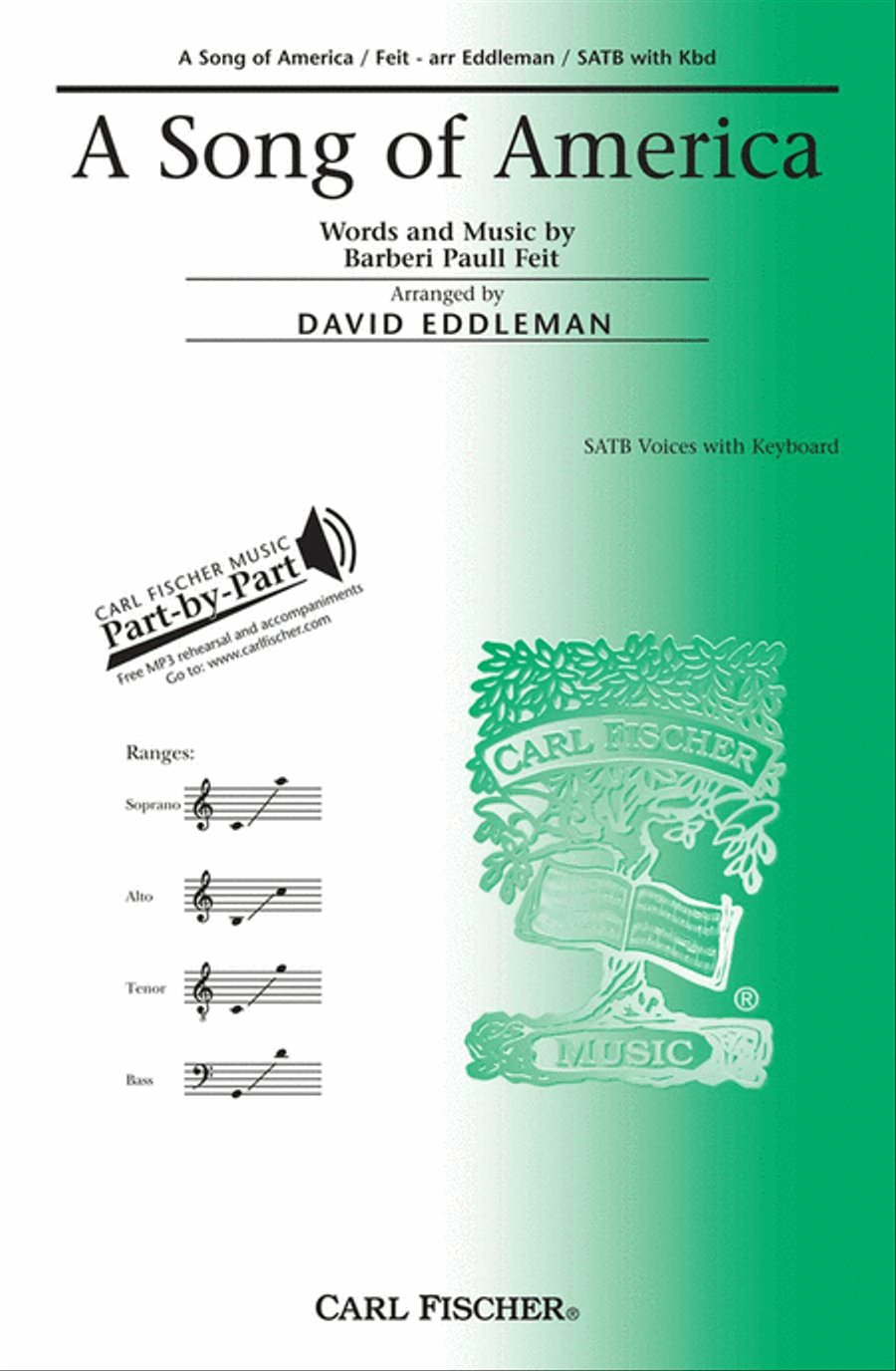 A Song of America A Song of America 4-Part scores gallery preview page 1