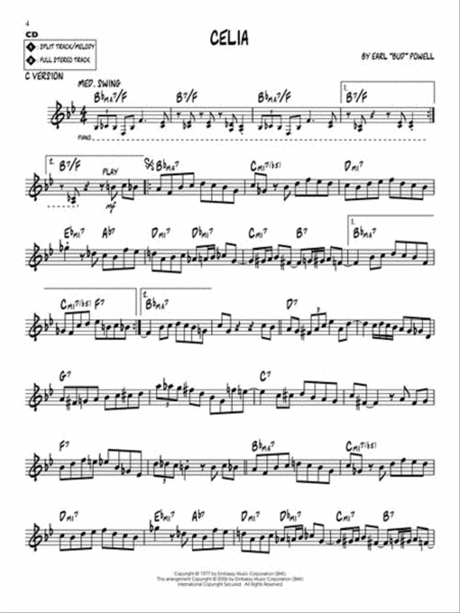 Rhythm Changes C Instrument scores gallery preview page 4