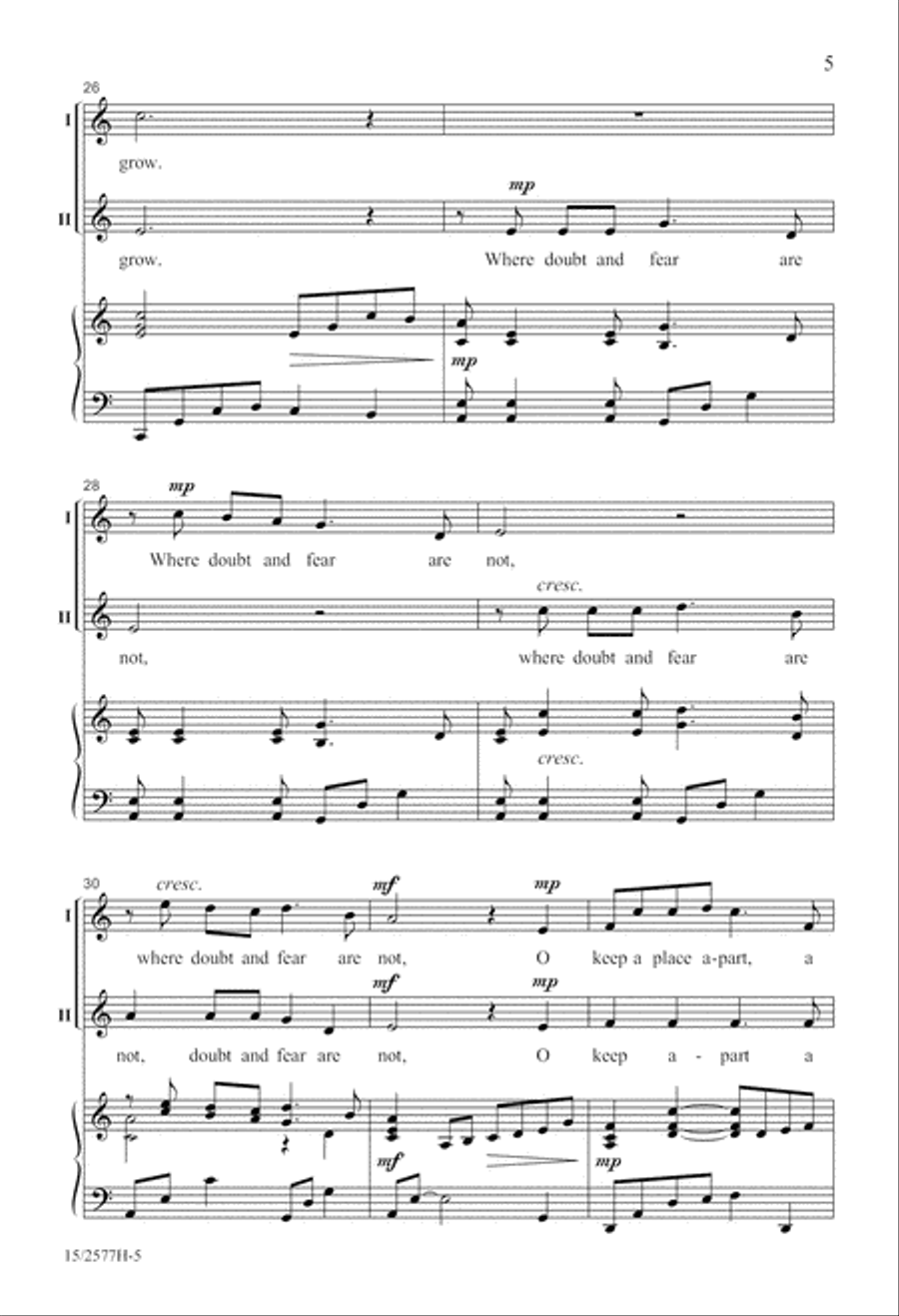 Hold Fast Your Dreams! 2-Part scores gallery preview page 6