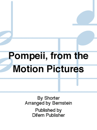 Book cover for Pompeii, from the Motion Pictures