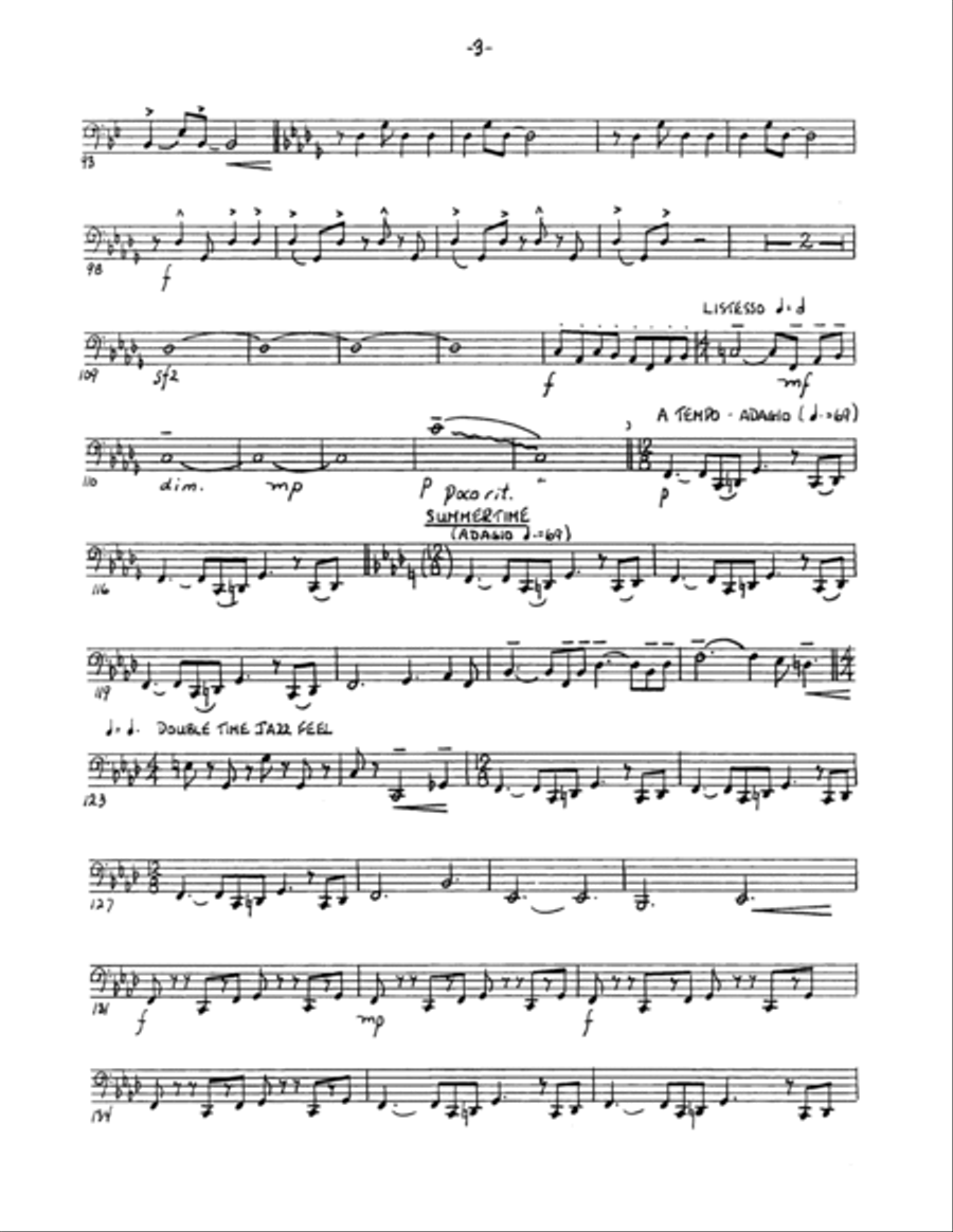 Porgy and Bess Suite - Tuba Brass Ensemble scores gallery preview page 3