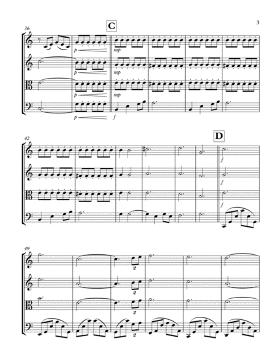 Can't Help Falling In Love String Trio scores gallery preview page 3