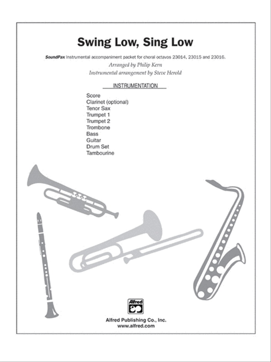 Swing Low, Sing Low Choir scores gallery preview page 1