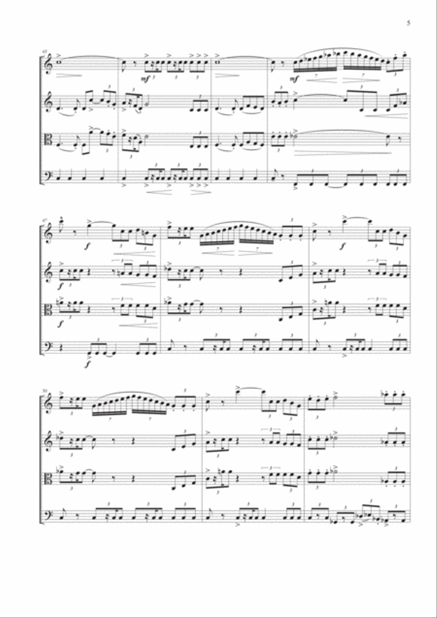 Superman String Quartet scores gallery preview page 5