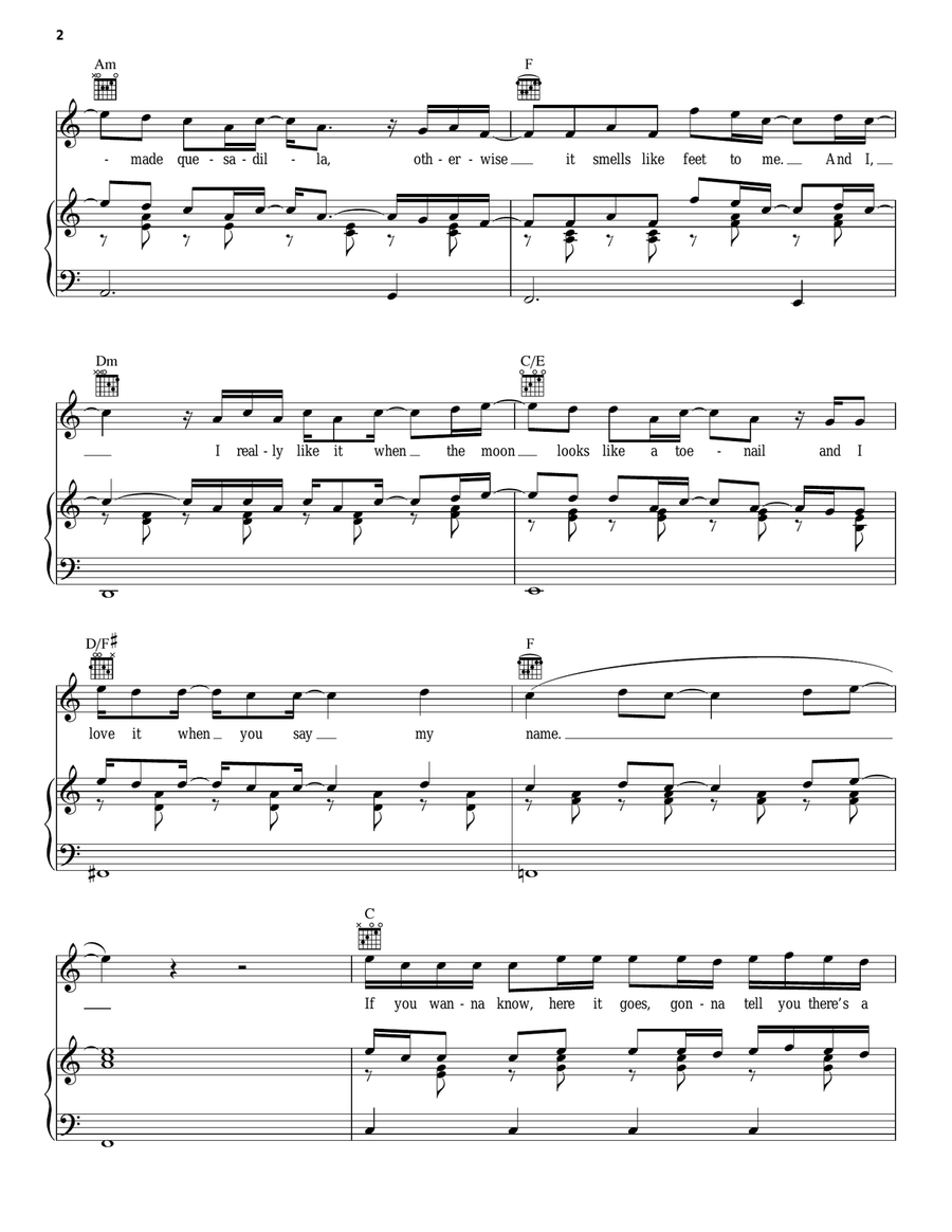 Introducing Me (from Camp Rock 2) Piano, Vocal, Guitar scores gallery preview page 2