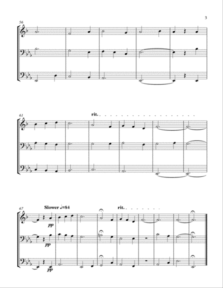 Cailin Mo Ruinsa (Brass Trio) Brass Trio scores gallery preview page 3