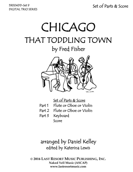 Chicago (That Toddling Town) for C Instrument Trio