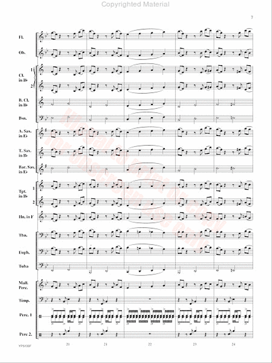 Tap Out Concert Band scores gallery preview page 8