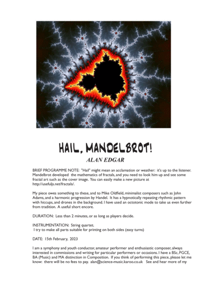 HAIL, MANDELBROT! String Quartet image number null