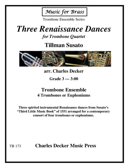Three Renaissance Dances for Trombone Quartet image number null