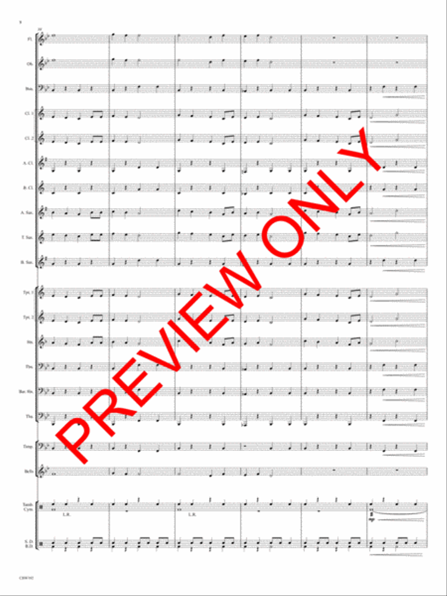 Cherry Lake March Concert Band scores gallery preview page 9