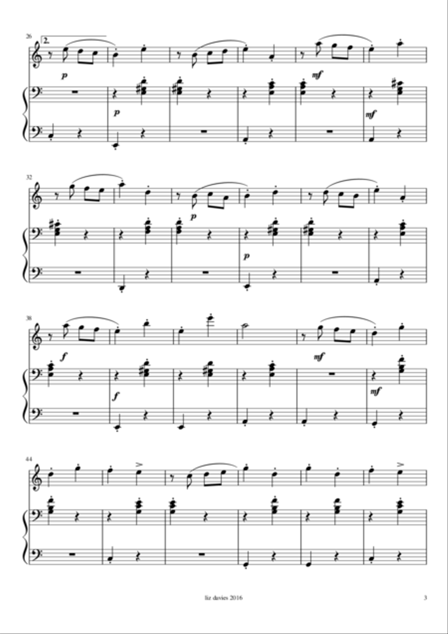 Perky Polka Flute Solo scores gallery preview page 3