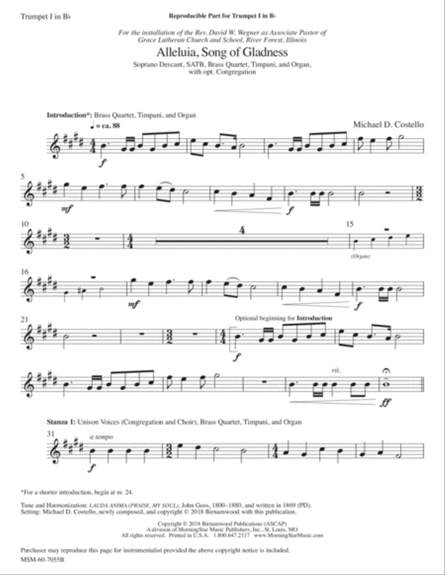 Alleluia, Song of Gladness Choir scores gallery preview page 4
