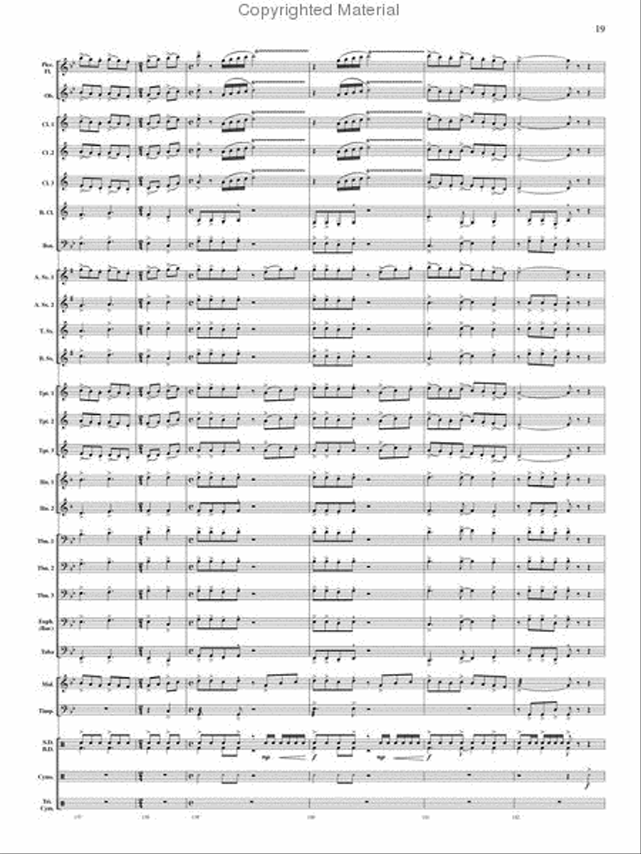 Ouverture Internationale Concert Band scores gallery preview page 20