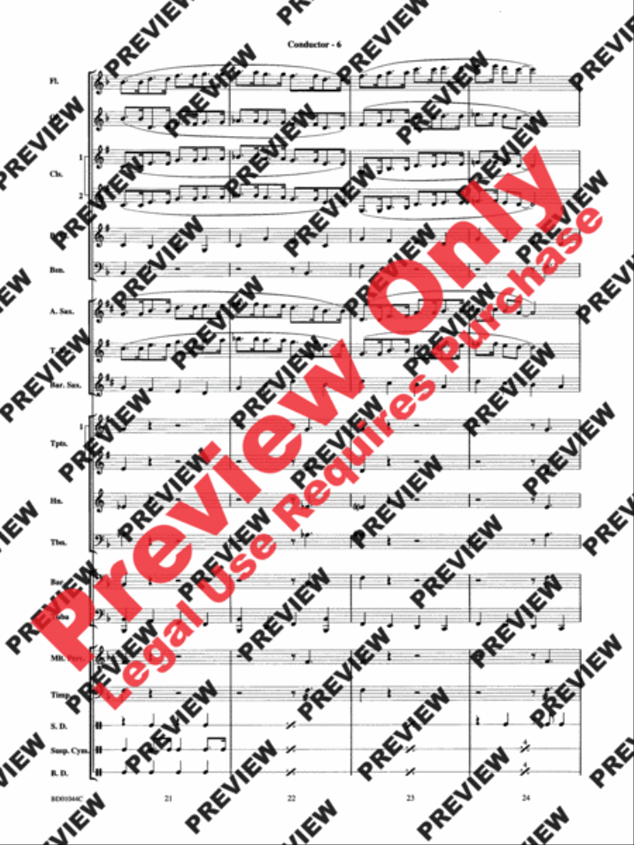 Clarinet Boogie Clarinet Boogie Concert Band scores gallery preview page 8