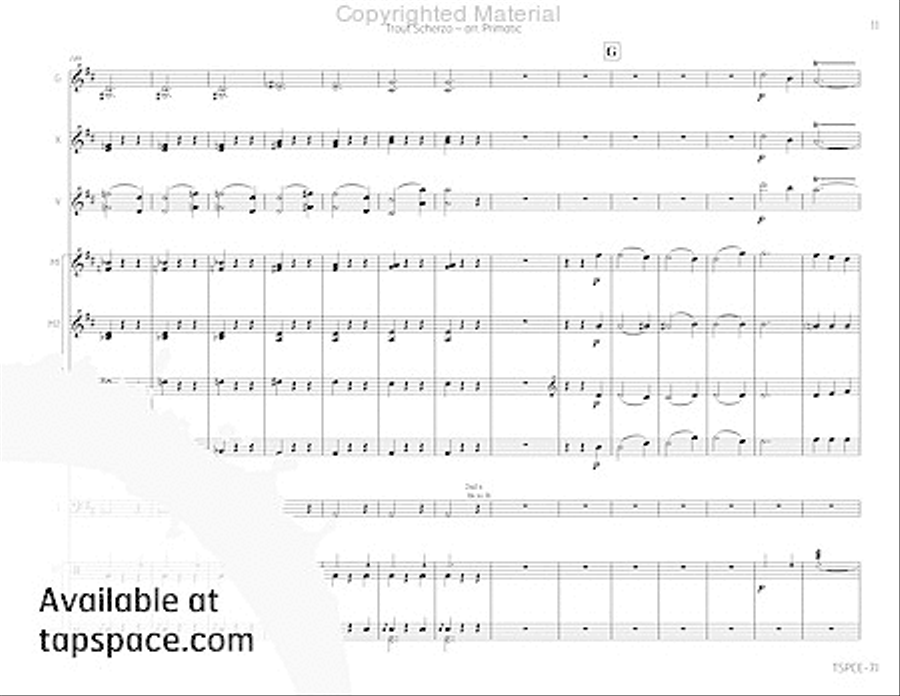 Trout Scherzo Percussion Ensemble scores gallery preview page 14