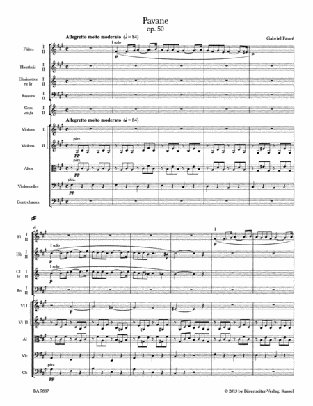 Pavane fur Orchester op. 50