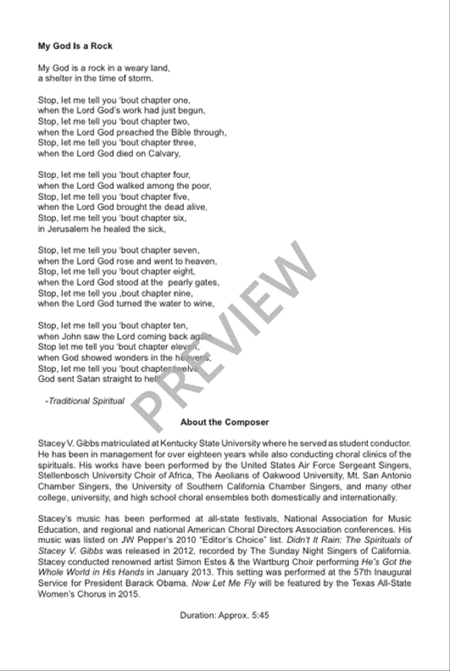 My God Is a Rock Divisi scores gallery preview page 3
