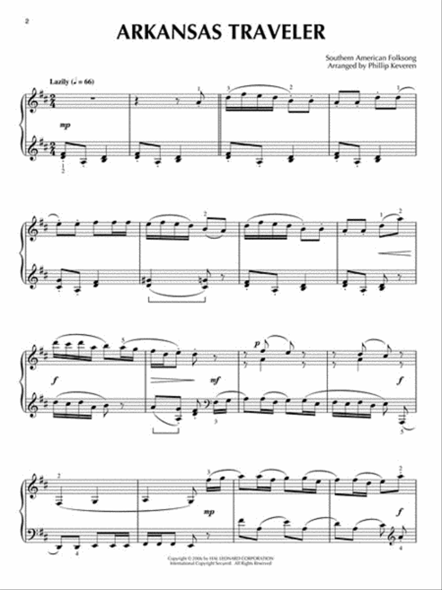 Americana Piano Solo scores gallery preview page 2