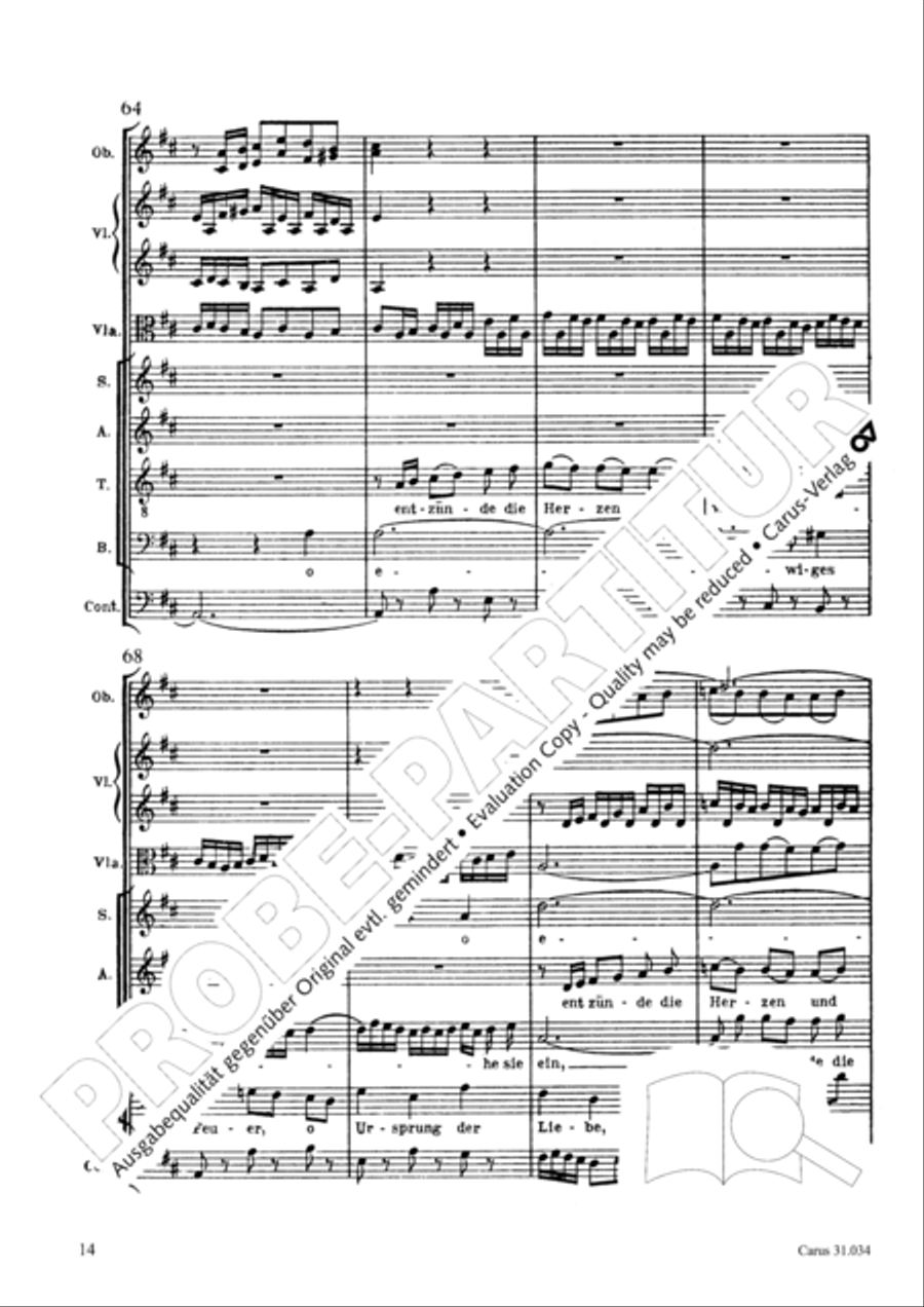 O fire everlasting (O ewiges Feuer, o Ursprung der Liebe) ATB scores gallery preview page 29