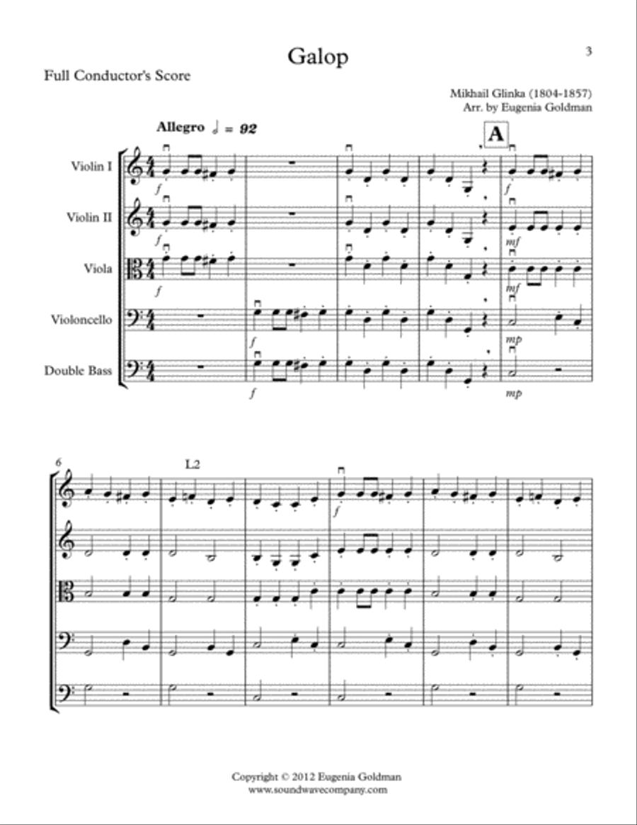 Galop String Orchestra scores gallery preview page 3