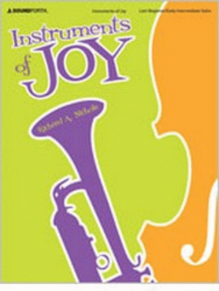 Book cover for Instruments of Joy - Alto Sax Book and CD