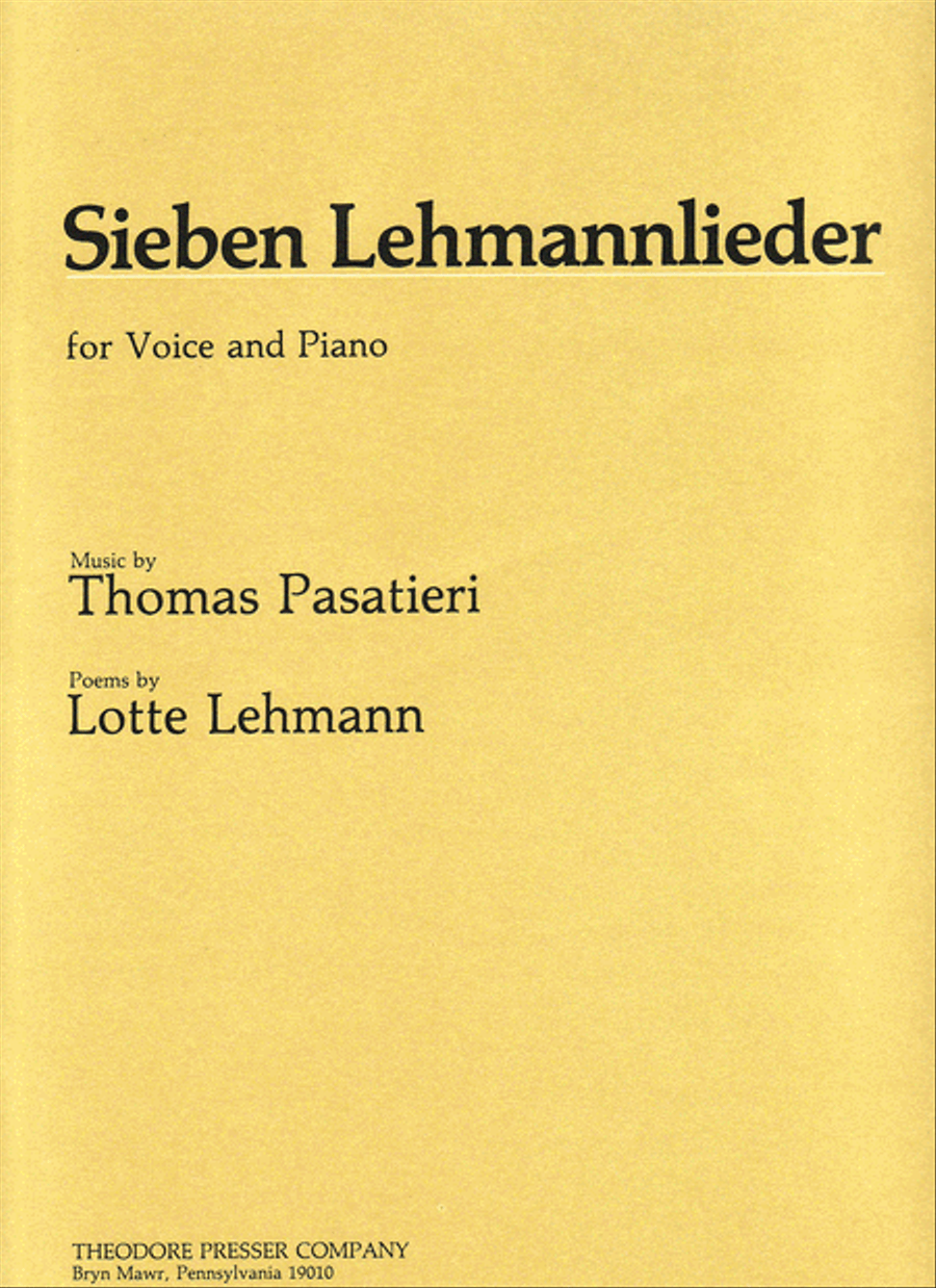 Sieben Lehmannlieder Sieben Lehmannlieder Chamber Music scores gallery preview page 1