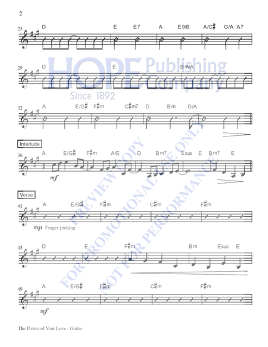 The Power of Your Love The Power of Your Love 4-Part scores gallery preview page 3