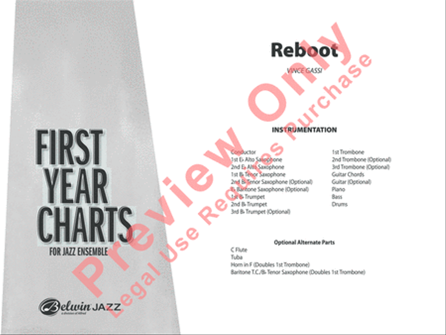 Reboot Jazz Ensemble scores gallery preview page 2