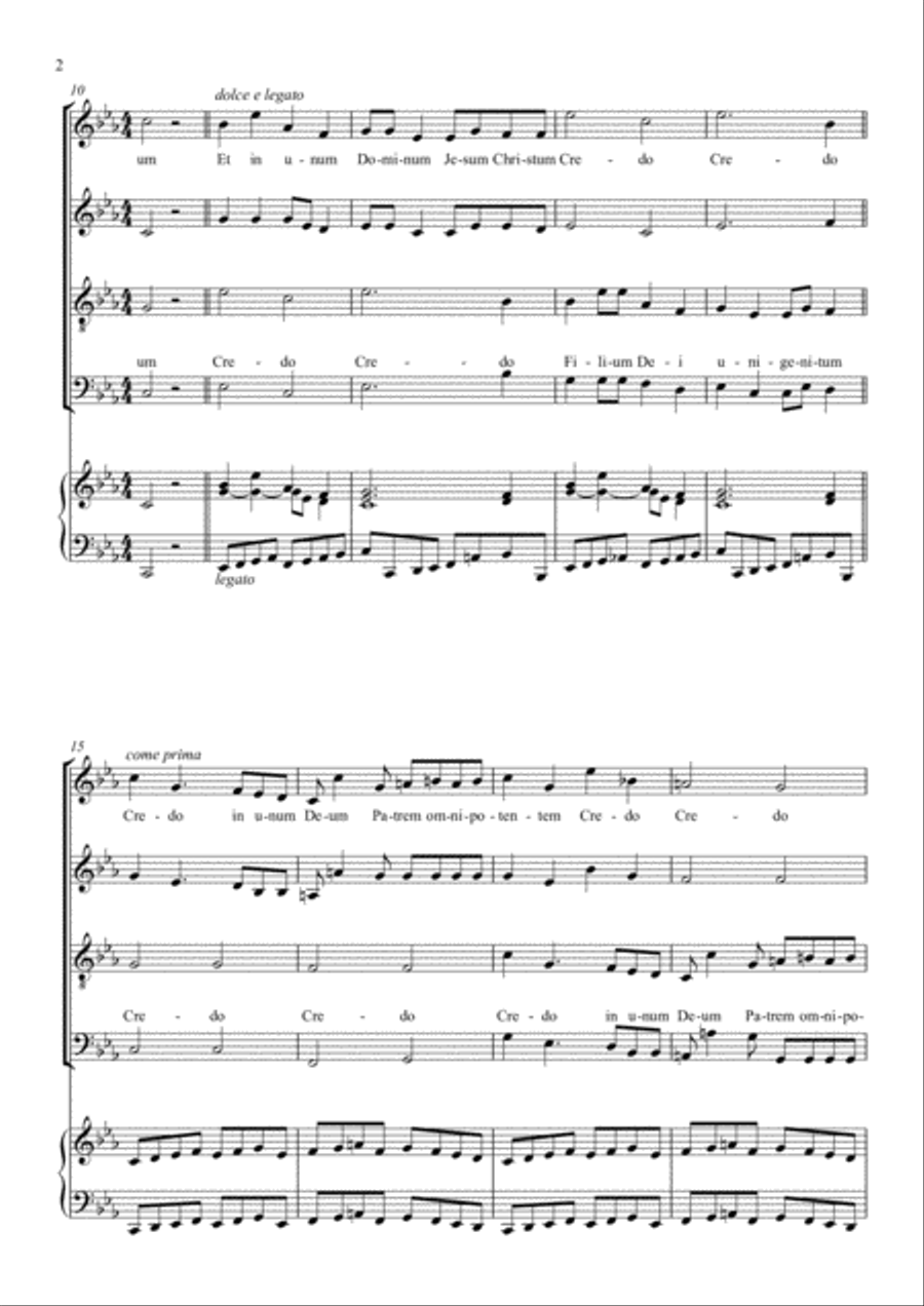 "3.Credo" from Missa Ritornelli for solo-soprano, mixed choir & organ