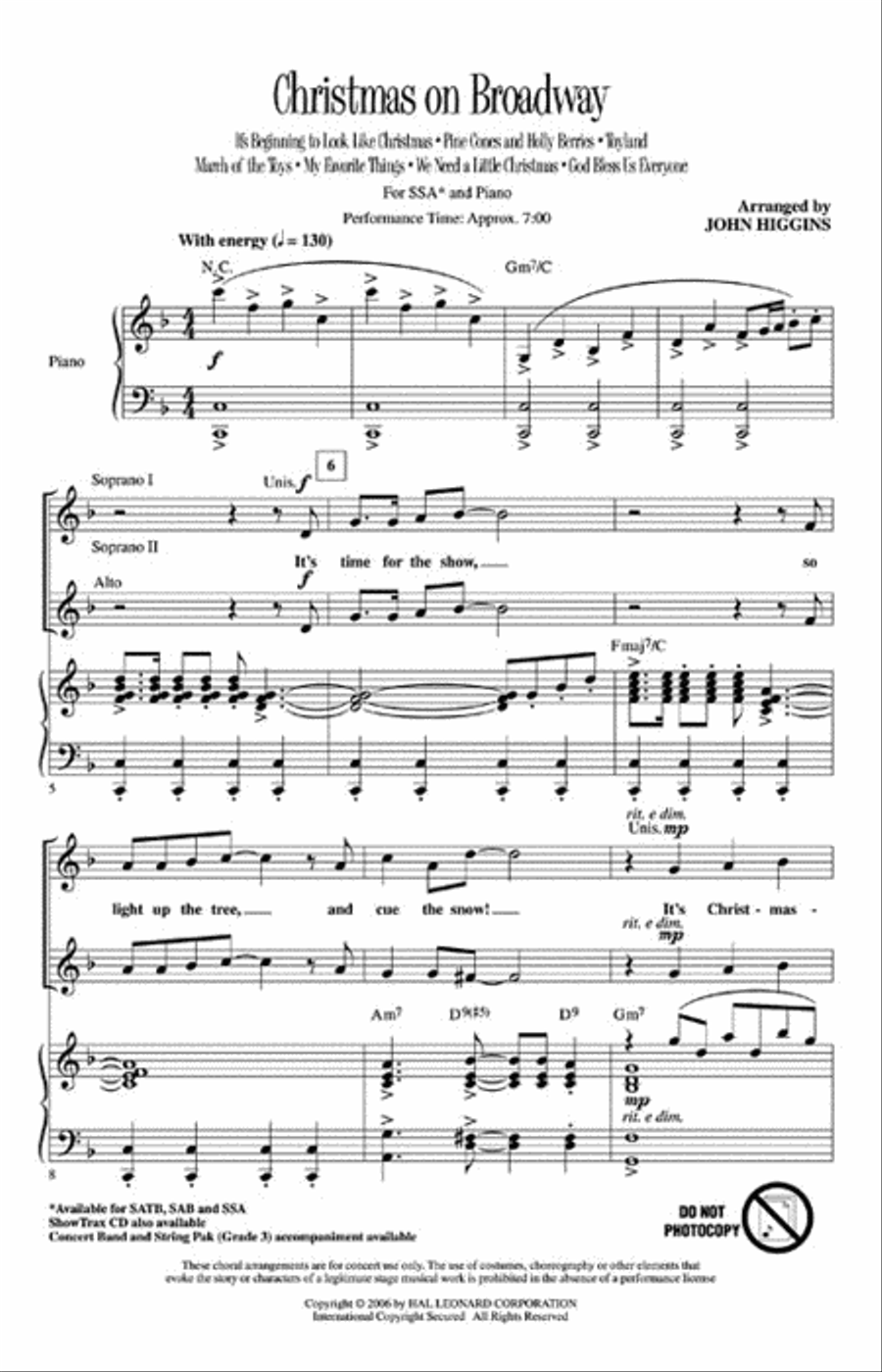Christmas On Broadway (Medley)