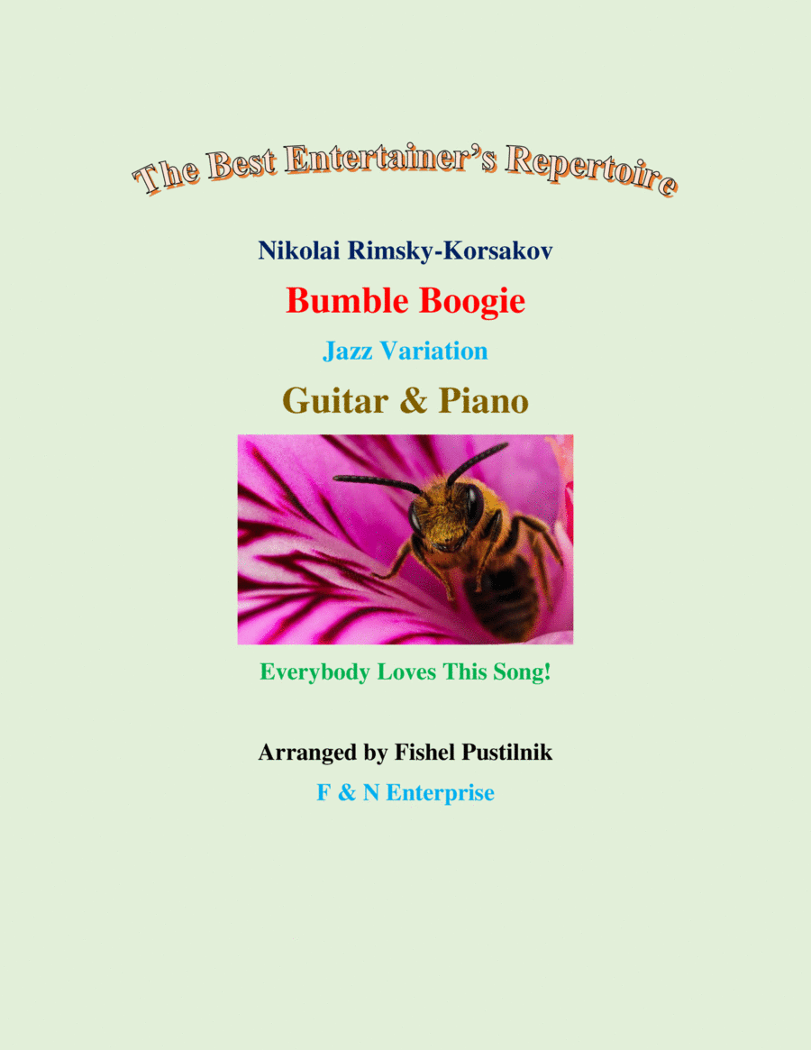 "Bumble Boogie Jazz Variation"-Piano Background Track for Guitar and Piano-Video image number null
